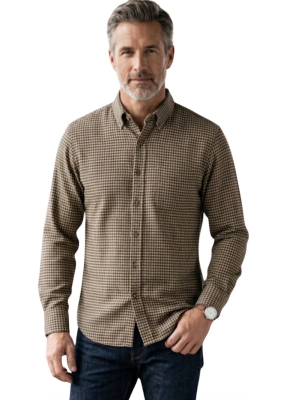 Vtg Pendleton Virgin Wool Shirt Medium Brown Gingham Plaid Long Sleeve READ
ZZ